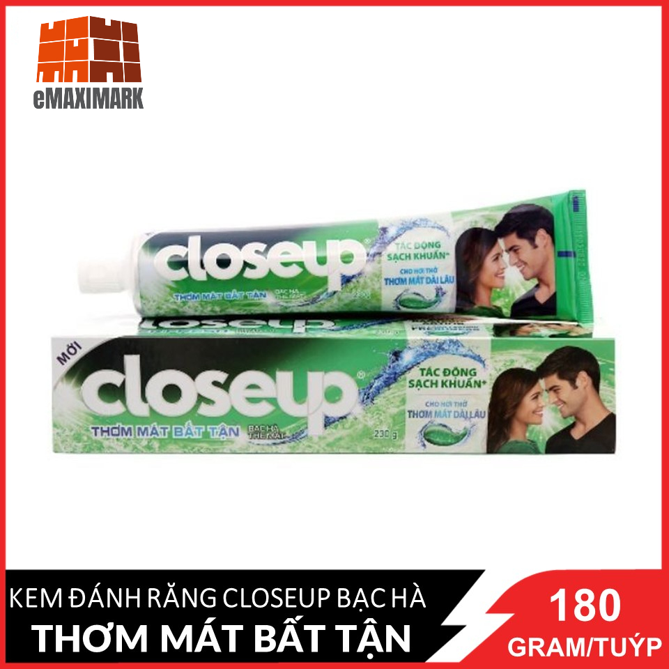 Kem đánh răng Close up Hương Bạc hà 180g