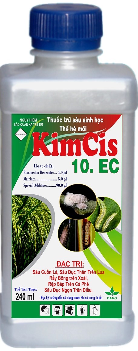 Thuốc Trừ Sâu Sinh Học KimCis 10EC Chai 240ml