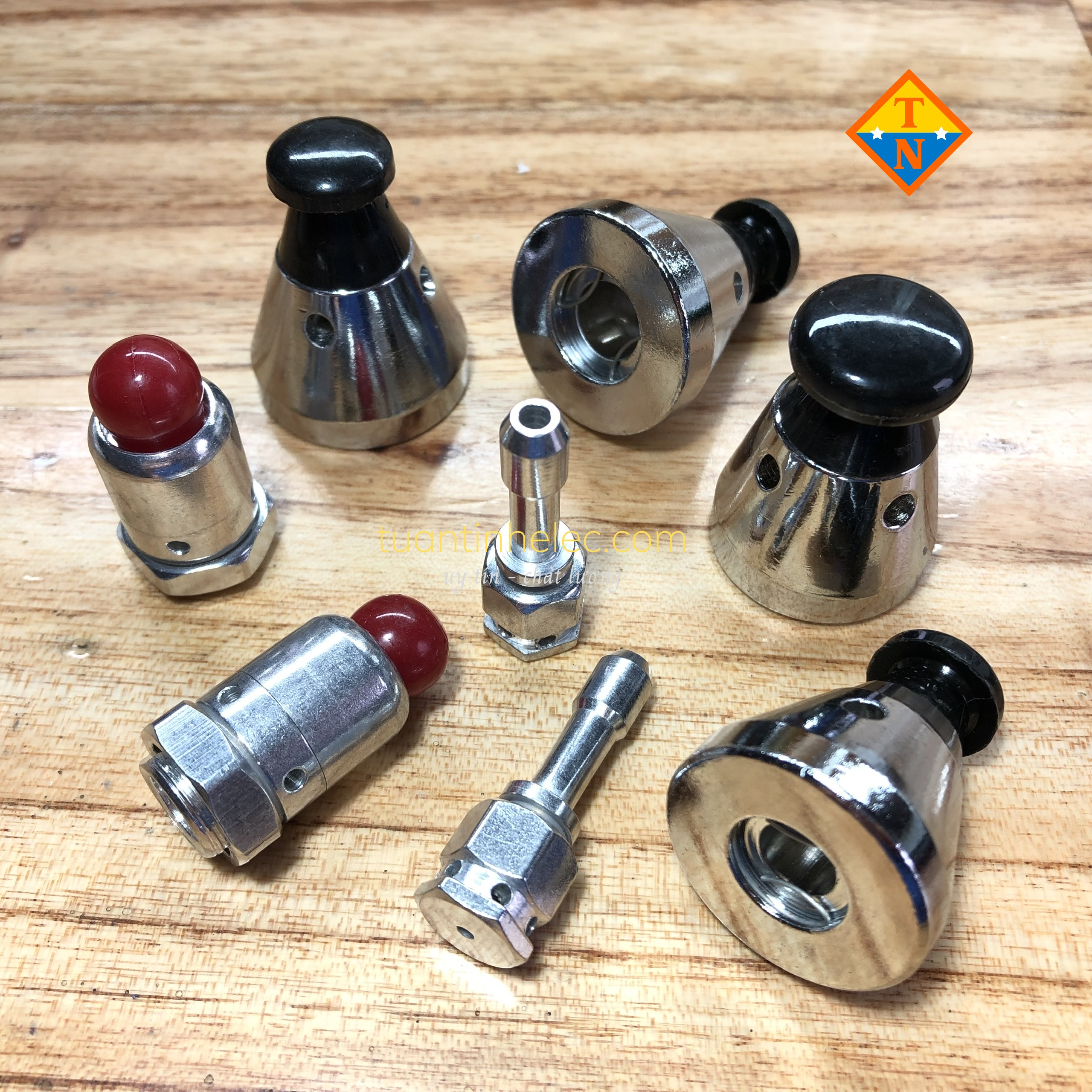 Van xả chính, Van xả phụ, Chân van nồi áp suất gas # phụ tùng nồi áp suất
