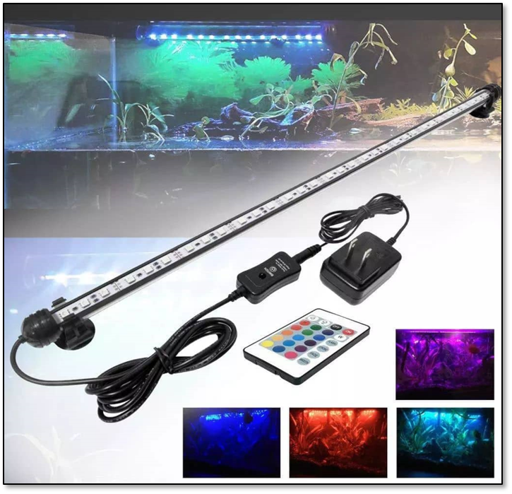 Đèn thủy sinh đổi màu RGB Rạng Đông - Đèn đổi màu cho hổ thủy sinh, hồ cá cảnh 17 màu sắc & 4 chế độ trình diễn ánh sáng