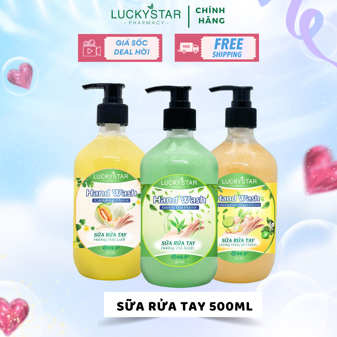 Sữa rửa tay diệt khuẩn lucky star - 500ml