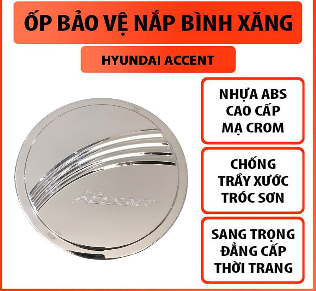 Ốp nắp bình xăng ôtô cho xe hyundai accent