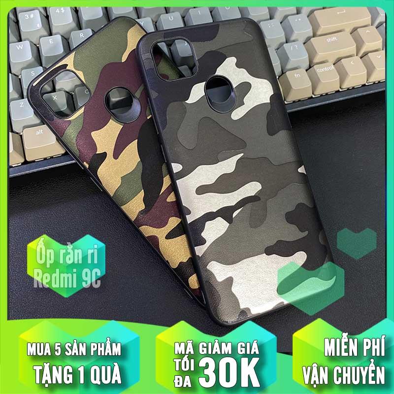 Ốp lưng cho xiaomi redmi 9c rằn ri camo aioria nhám