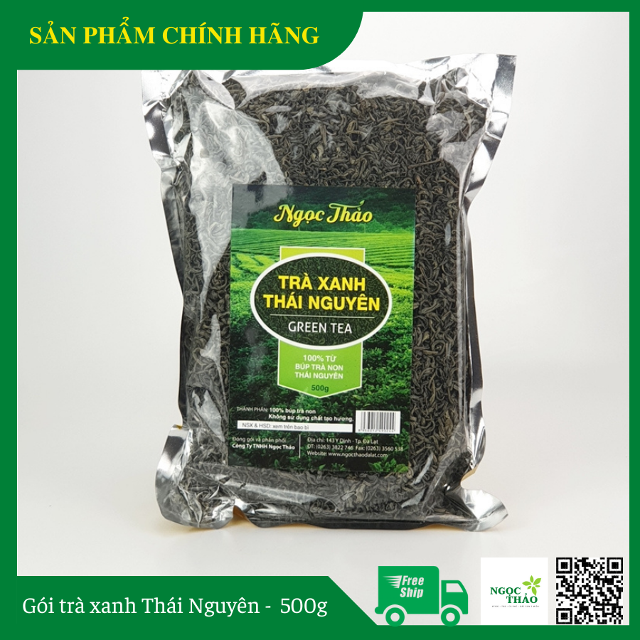 Gói Trà xanh Móc câu Thái Nguyên (Ngọc Thảo) 500 gram - Trà búp, thơm, ngon, đậm đà