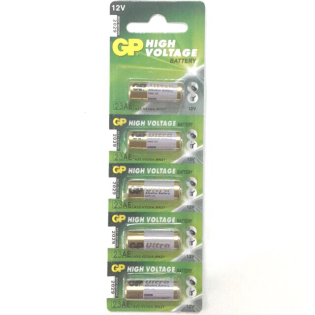 [HCM]Vỉ 5 viên pin 12v 23a hãng GP dùng cho chuông cửa điều khiển cửa cuốn thiết bị chống trộm