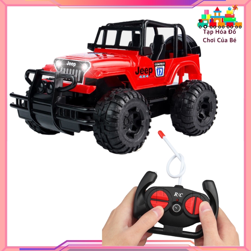 Đồ chơi xe điều khiển từ xa xe jeep điều khiển từ xa cho bé từ 3 tuổi trở lên xe đua địa hình điều khiển từ xa