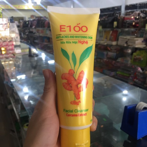 Sữa rửa mặt e100 nghệ ngừa mụn tuýp lớn 100g