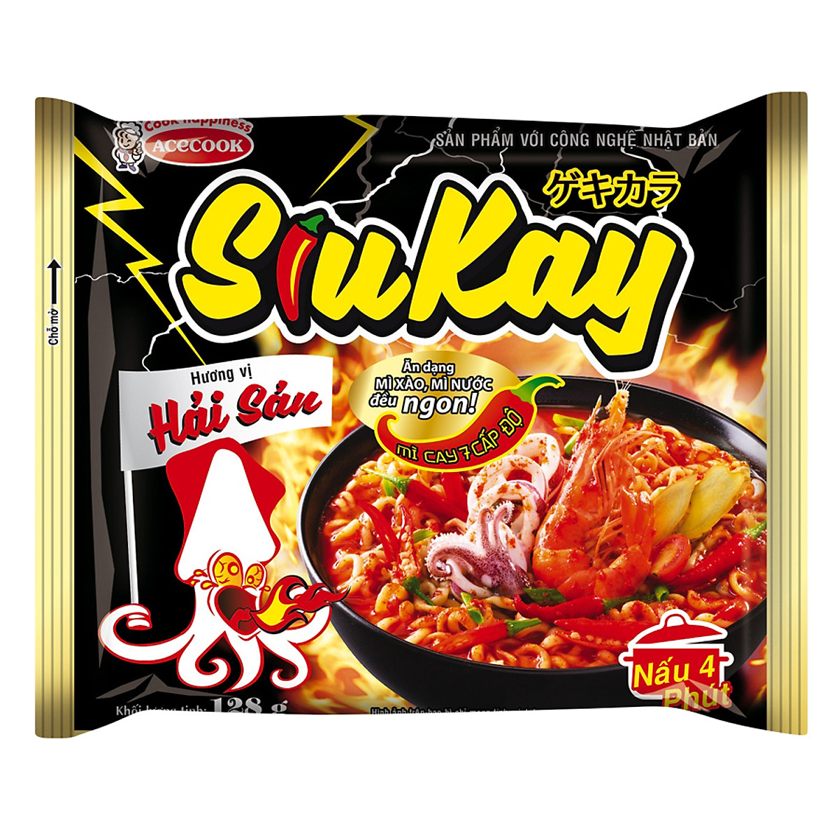 Mì siukay acecook hải sản - bò