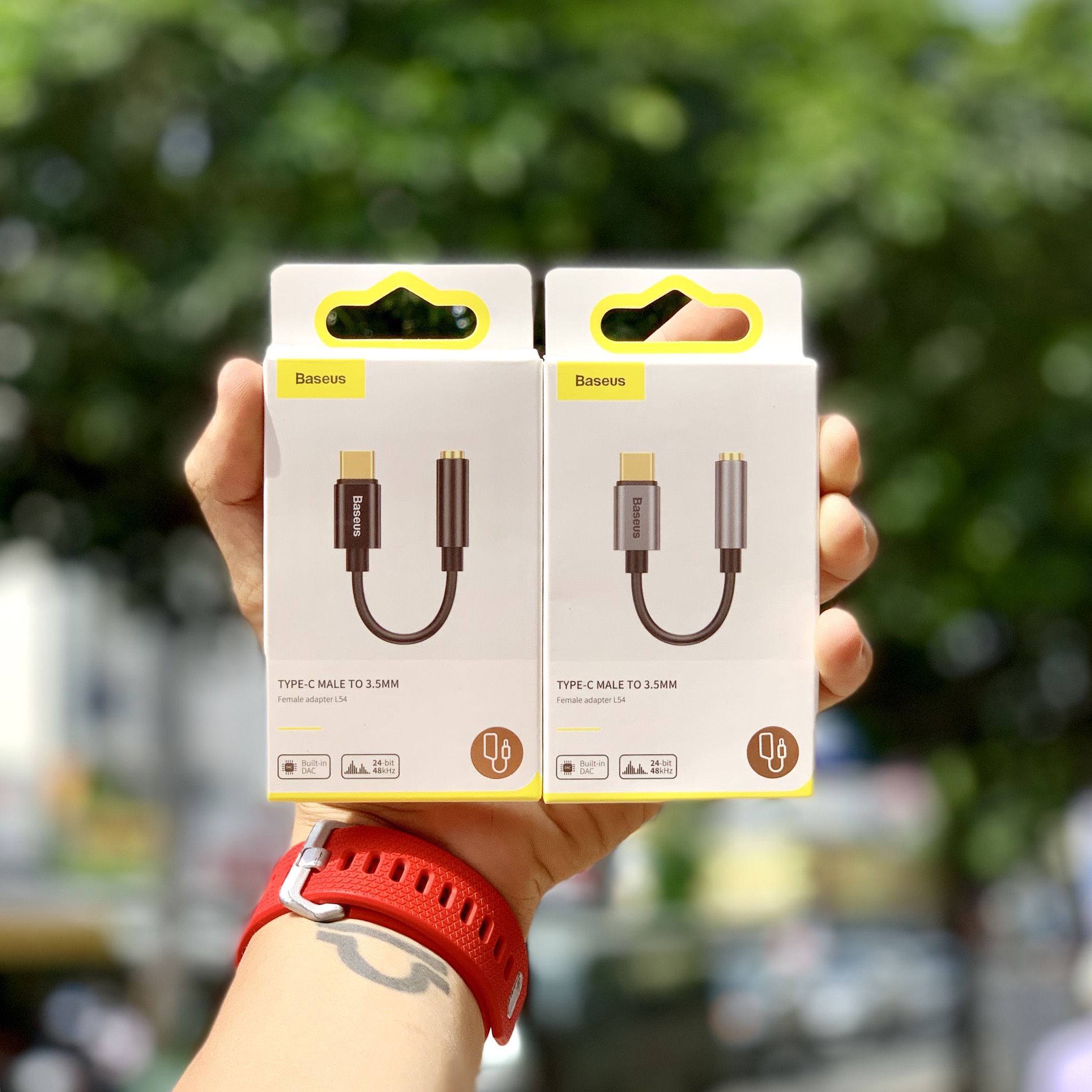 Cáp chuyển đổi Type C sang cổng 3.5mm Baseus L54 chính hãng