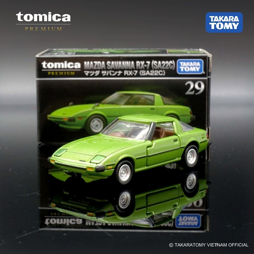 Xe mô hình Tomica PRM No.29 MAZDA SAVANNA RX-7 (SA22C) 297987 Fullbox Chính Hãng Takara Tomy - Victoys