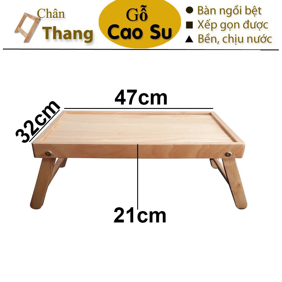 Bàn ăn mini xếp gọn 47x32x21cm bằng gỗ, bàn ăn cá nhân xếp gọn, bàn gỗ mini xếp gọn, bàn trà chill xếp gọn bằng gỗ