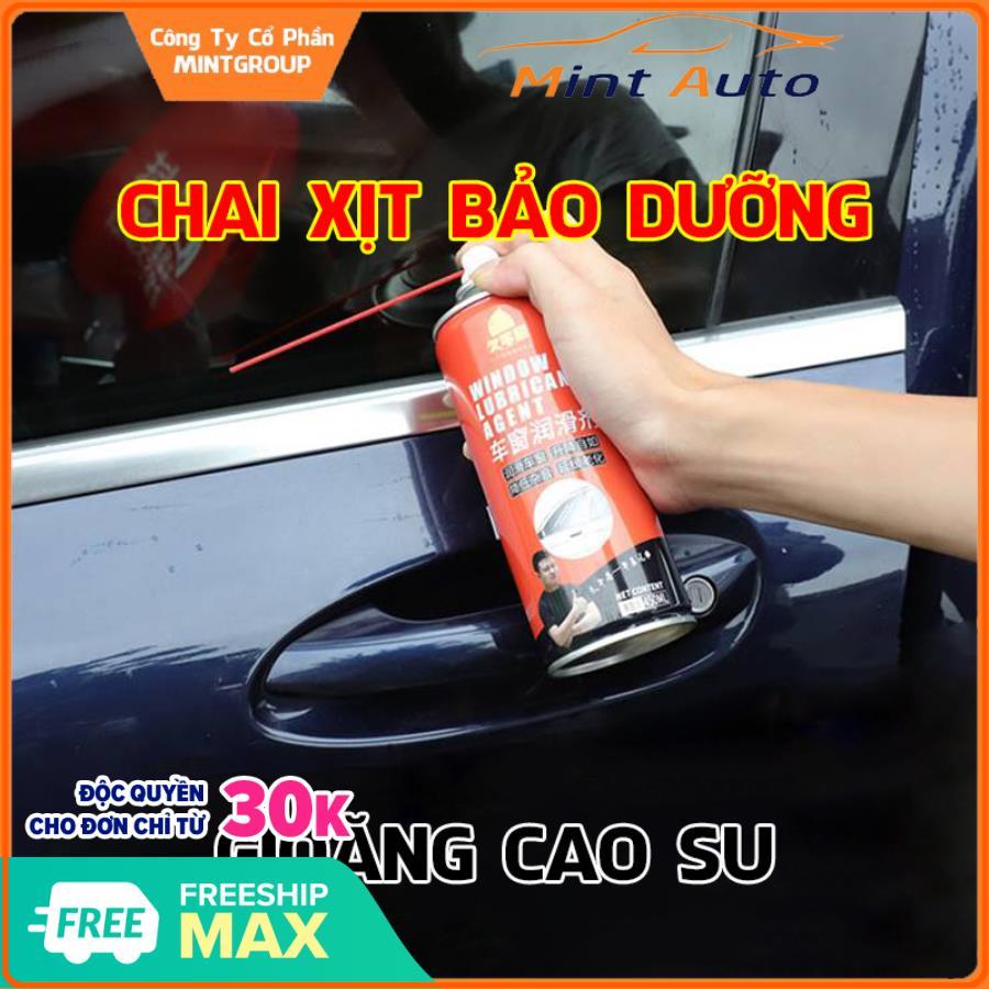 Chai xịt bảo dưỡng gioăng cao su ô tô, xe máy, xe hơi, xe tải, dung dịch bảo dưỡng vệ sinh gioăng cao su cửa kính, gioăng cửa sổ trời, vệ sinh khe kẽ 450ml