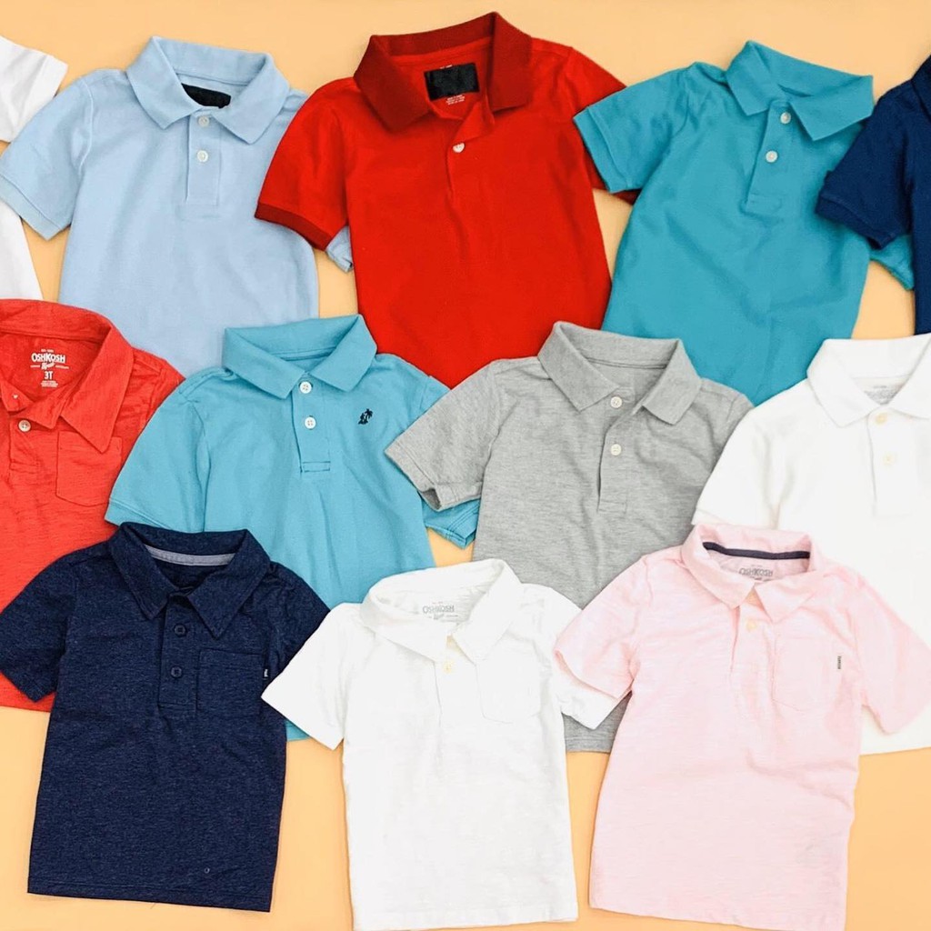 Áo Oshkosh màu đỏ xuất xịn cho bé trai