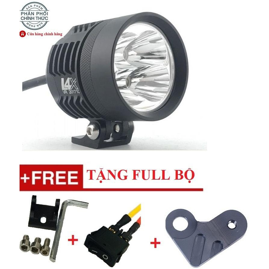 Đèn trợ sáng l4x full phụ kiện tặng công tắc