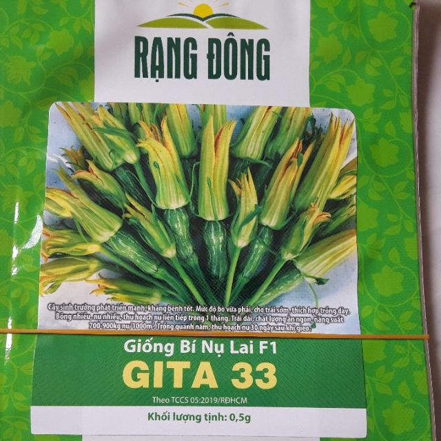 Hạt giống rđ-bí nụ lai f1 gita33 -16k