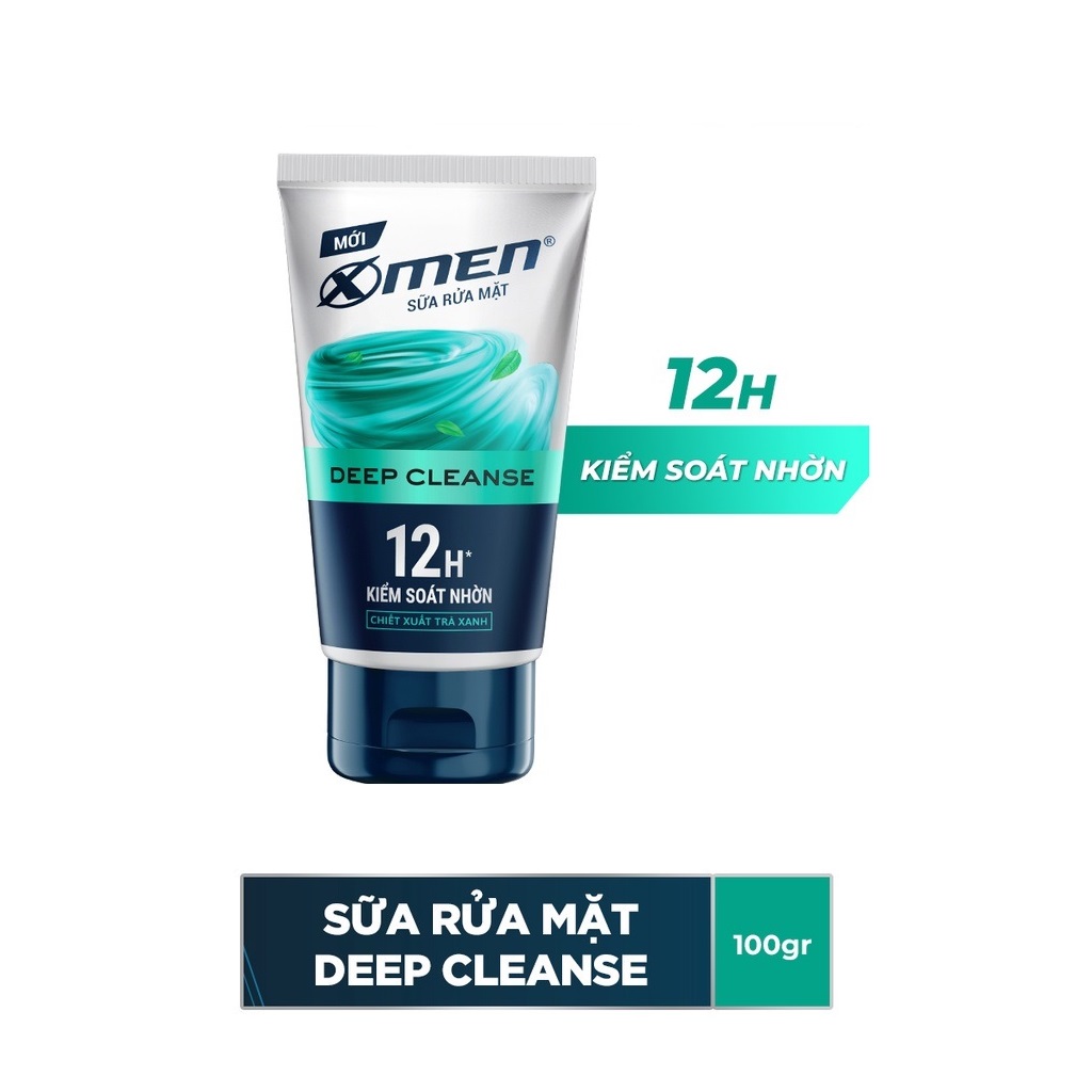 Sữa rửa mặt X-men Sạch sâu 100gr - Sạch tế bào chết, sạch nhờn