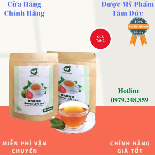 Trà búp ổi diabetea giảm đường huyết ngăn biến chứng tiểu đường 60 gói dùng 1 tháng