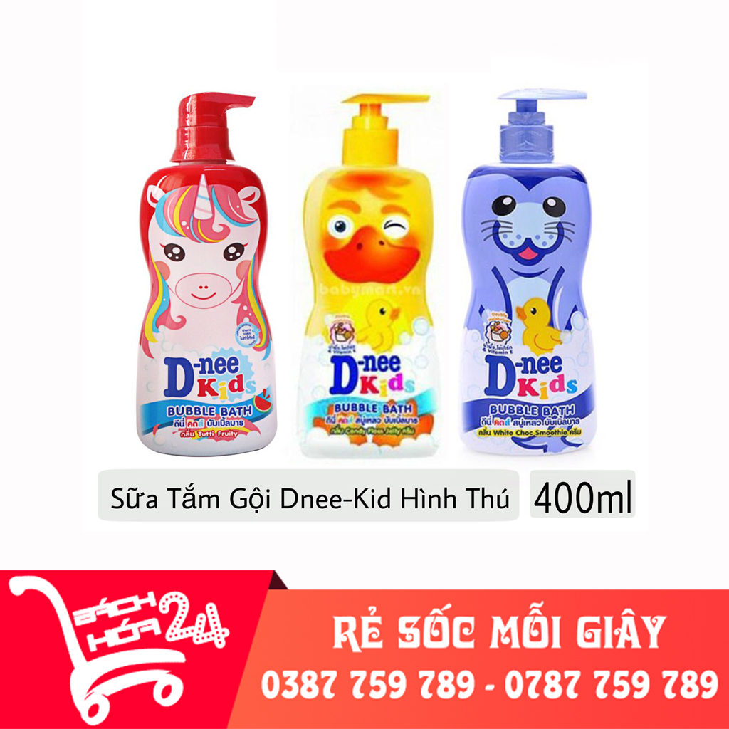 Sữa tắm gội Dnee Kids thú thái lan dành cho trẻ từ 3 tuổi trở lên 400ml,an toàn cho bé , sỉ sưa tắm gội cho bé thái lan