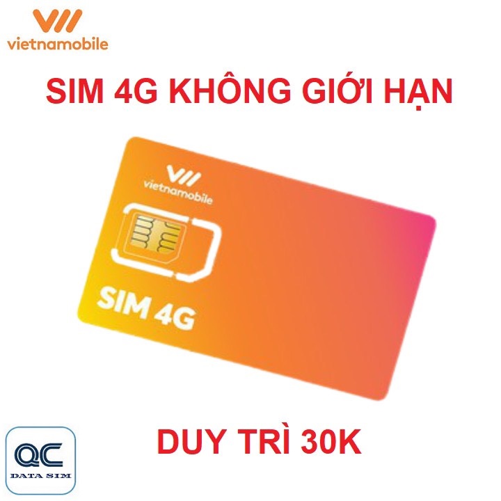 FREESHIP - CHƯA KÍCH HOẠT. Sim 4G vietnamobile miễn phí data sử dụng toàn quốc duy trì 20k