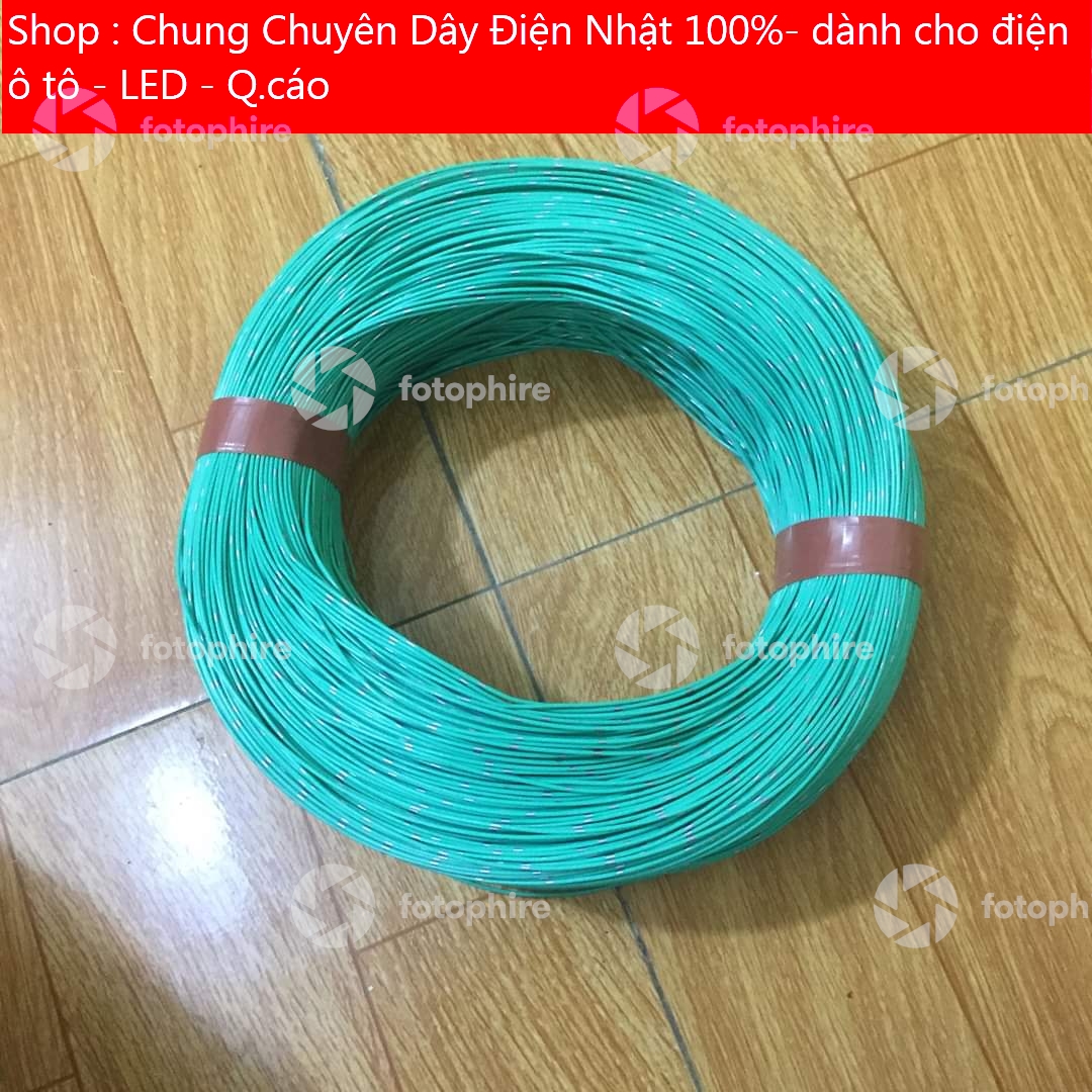 Dây điện nhật 0,3mm 100m xanh Lá cây