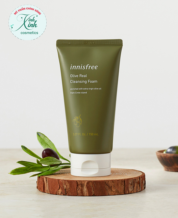 [CHÍNH HÃNG - Mẫu mới] Sữa rửa mặt Innisfree Olive Real Cleansing Foam150ml