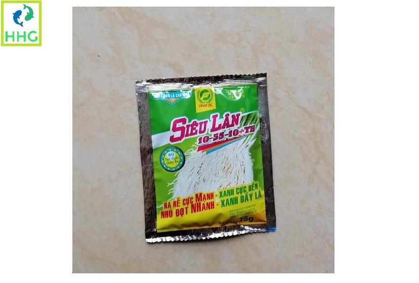 3 gói phân bón siêu lân 10-55-10+ te 15g/1gói