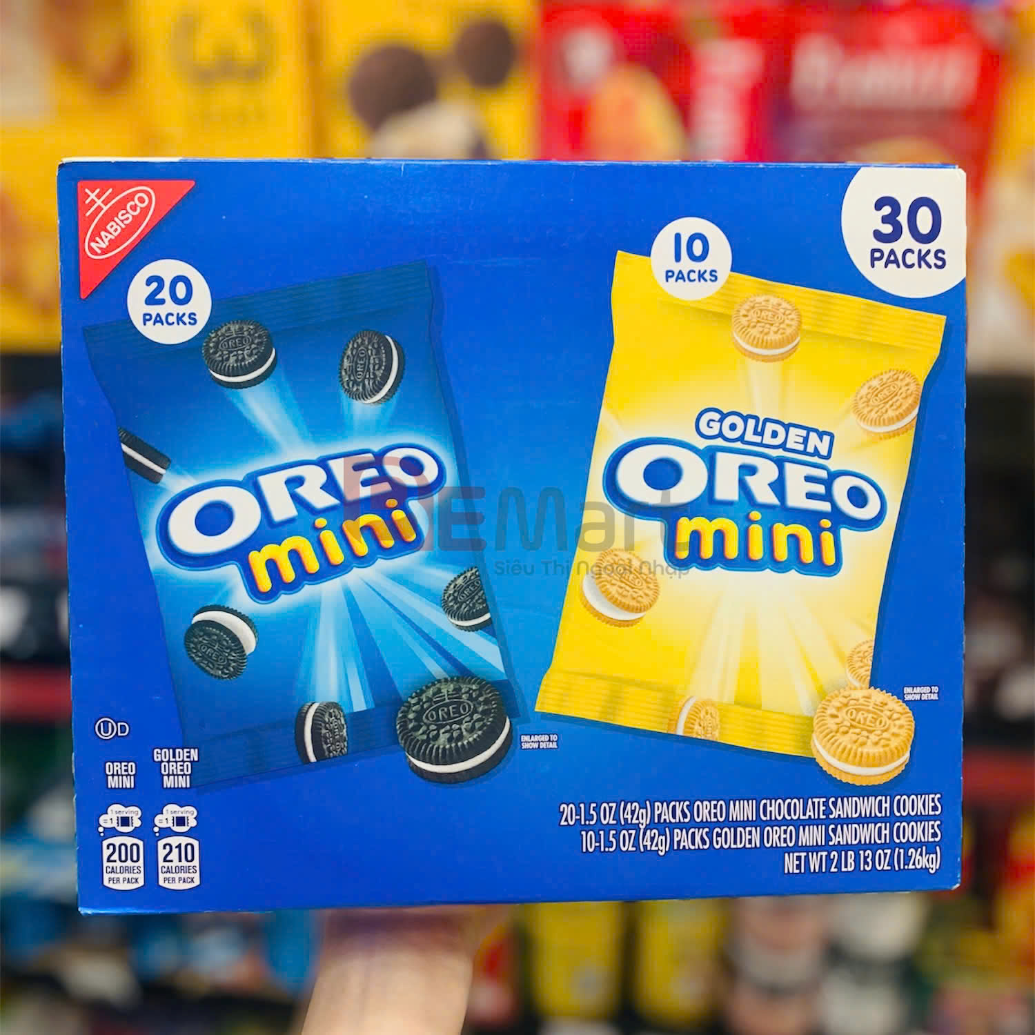 Bánh Quy Oreo minis + Golden Minis Thùng 1.26gr( Có gói lẻ)