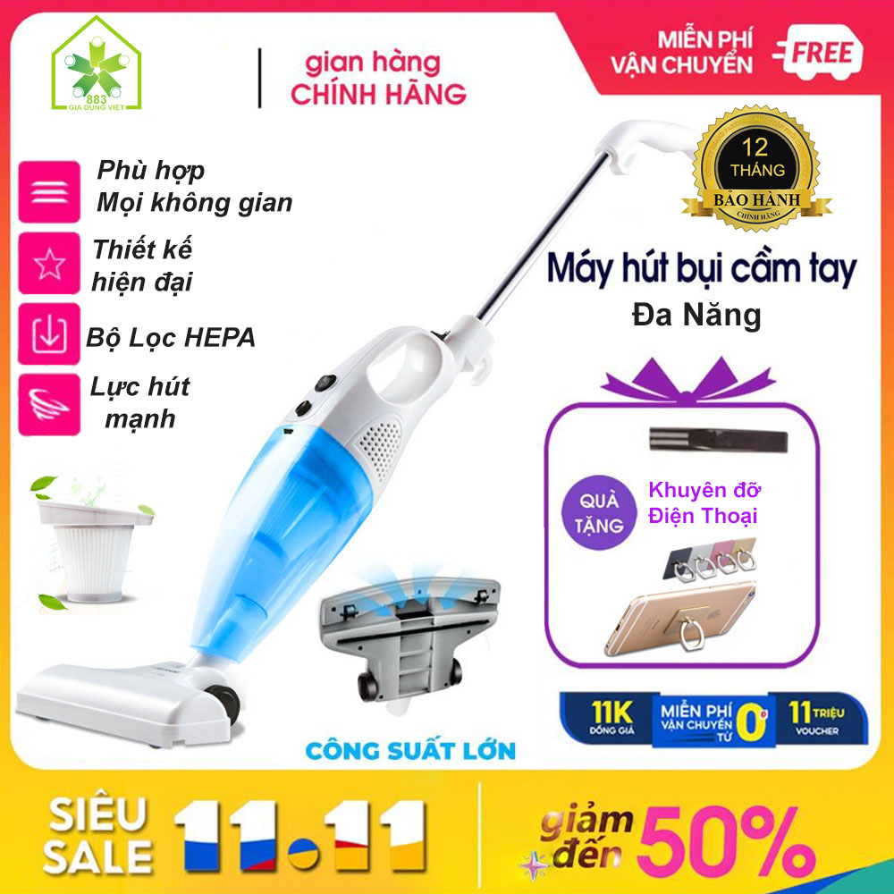 Máy hút bụi cầm tay đa năng , máy hút bụi loại 600w cắm dây trực tiếp, dung tích 1,2l - bh 12 tháng, lỗi 1 đổi 1 trong 30 ngày !