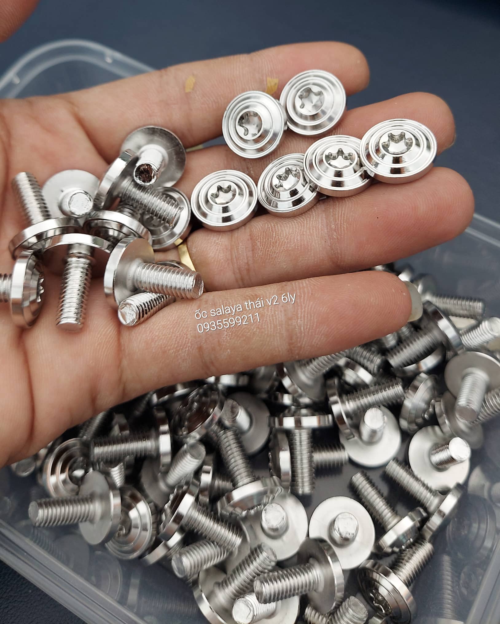 Ốc salaya thái v2 sezi 6ly 10/ 6ly 15/ 6ly2 đầu dù phay thái
