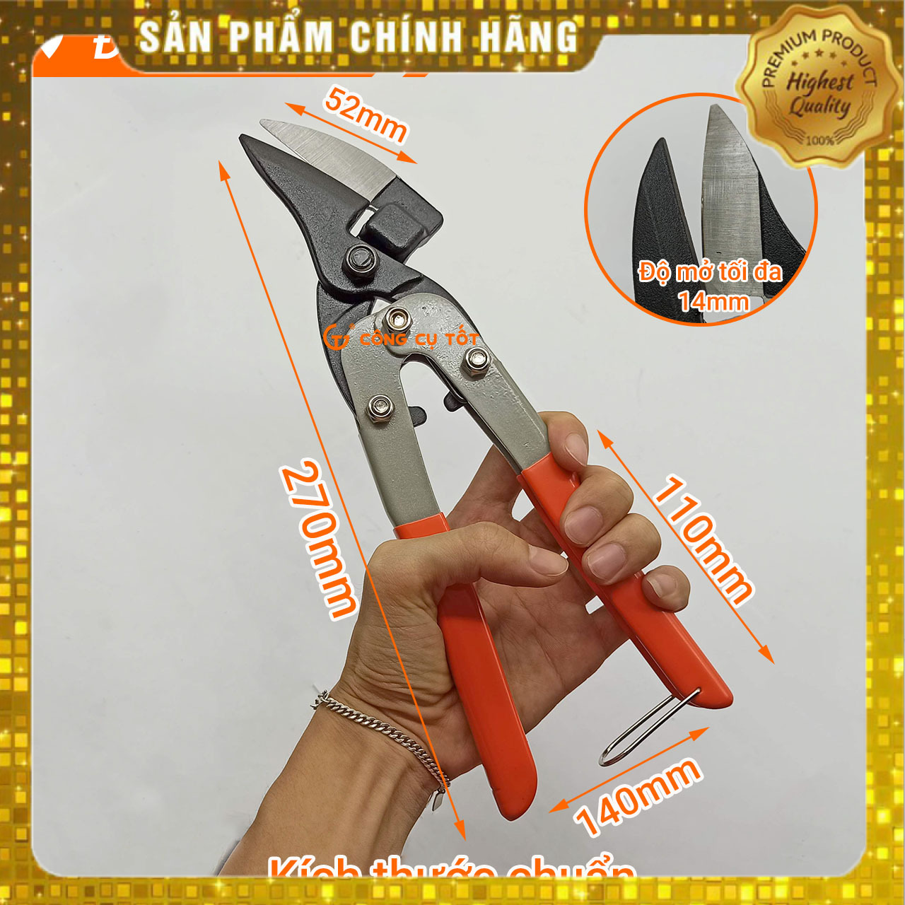 Kéo cắt tôn Kapusi Nhật Bản 10inch