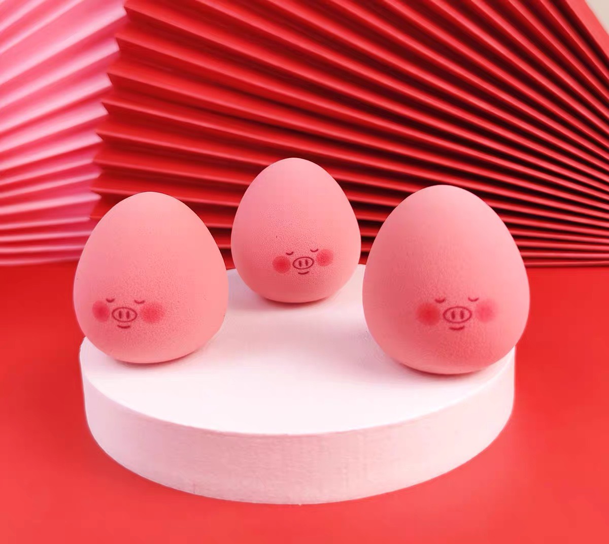 Mút trang điểm hình con heo dễ thương mềm mại