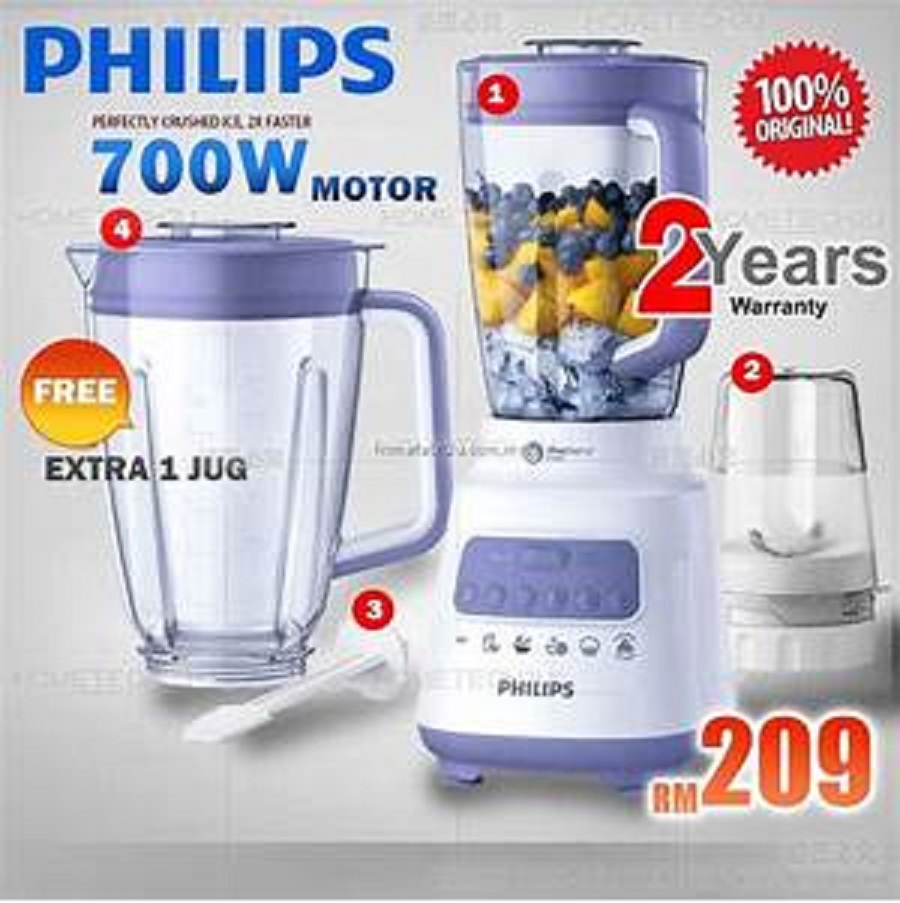 Máy xay sinh tố dòng cao cấp Philips Hr2221 - Hàng công ty - Bảo hành 2 năm trên Toàn quốc