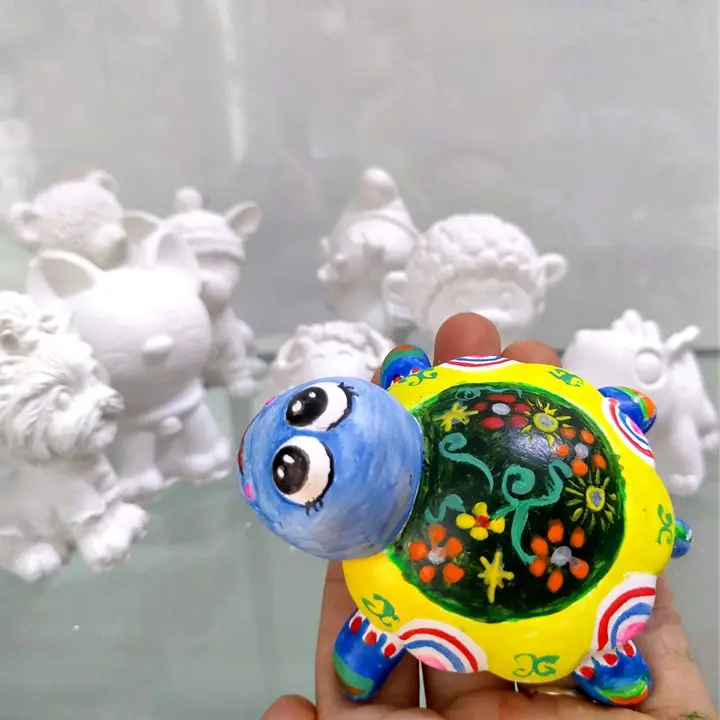 Bộ Tô Tượng Cho Bé Yêu, 10 Tượng Thạch Cao, Tặng Theo 12 Màu, Vỉ, Cọ |  Lazada.Vn