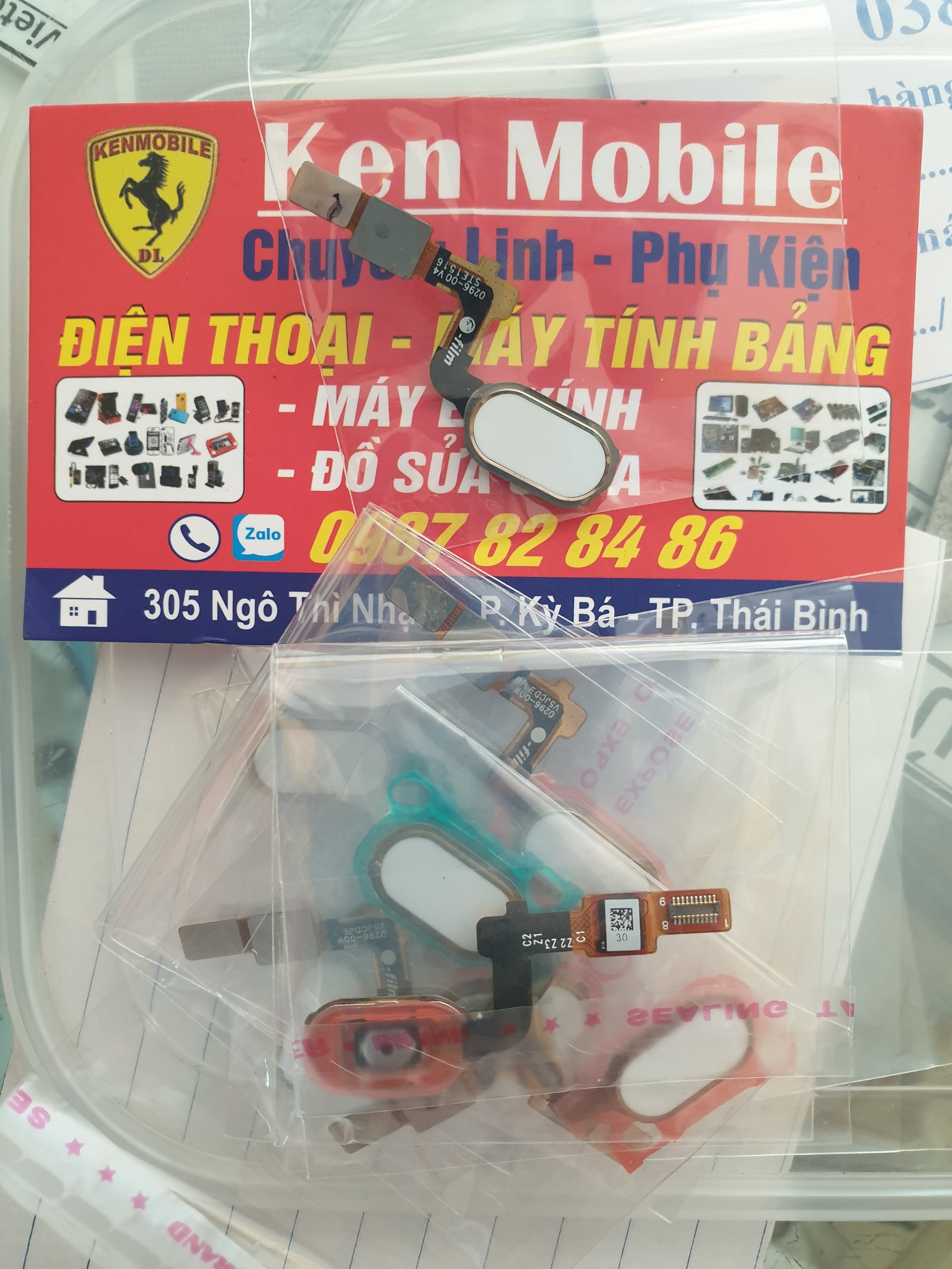 Cáp phím home oppo f1s / a1601 / a59, màu trắng