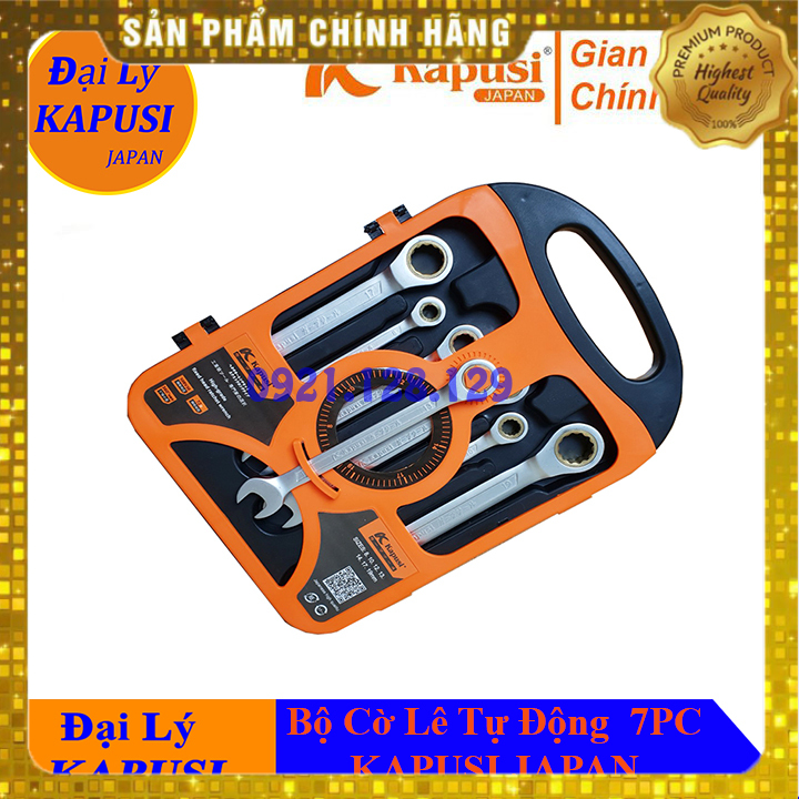Bộ cờ lê, cờ lê tự động kapusi japan 7pc