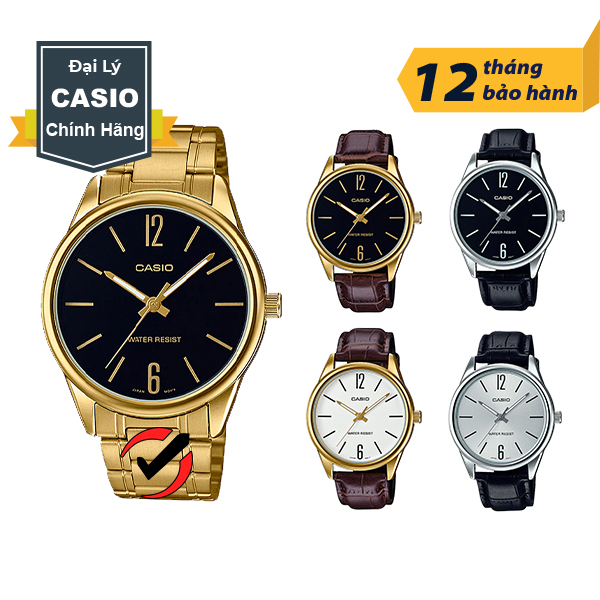Đồng Hồ Nam Chính Hãng Casio Anh Khuê Dây Da - Dây Kim Loại MTP-V005