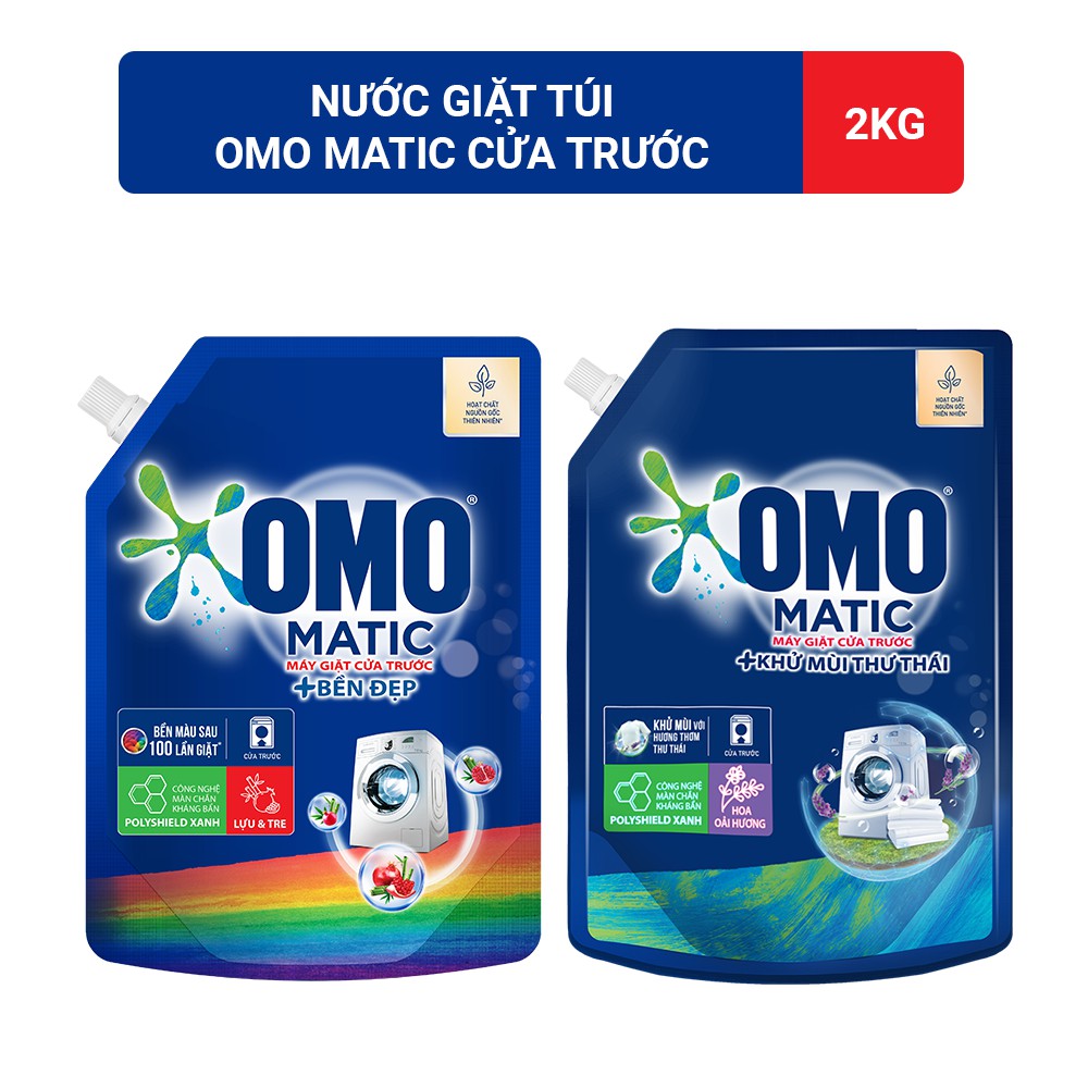 Combo 2 Túi Nước Giặt OMO Matic  2kg/2.2kg