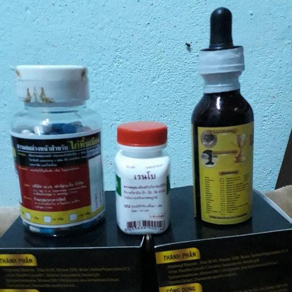 Bộ thu.ốc nuôi hằng ngày cho gà : bổ xương Bio + ốm trong teo lườn + tăng cơ Rainbow
