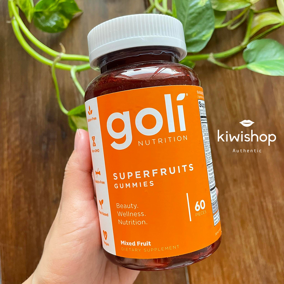 Kẹo dẻo Goli Superfruits Gummies 60 viên - Vitamin tổng hợp và bổ sung Collagen