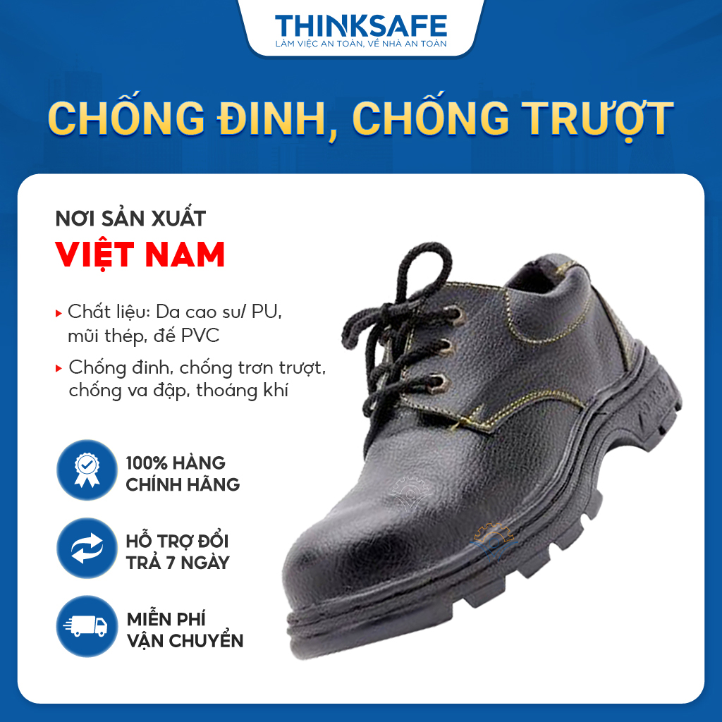 Giày bảo hộ lao động ABC giày lao động chống đinh va đập, siêu nhẹ