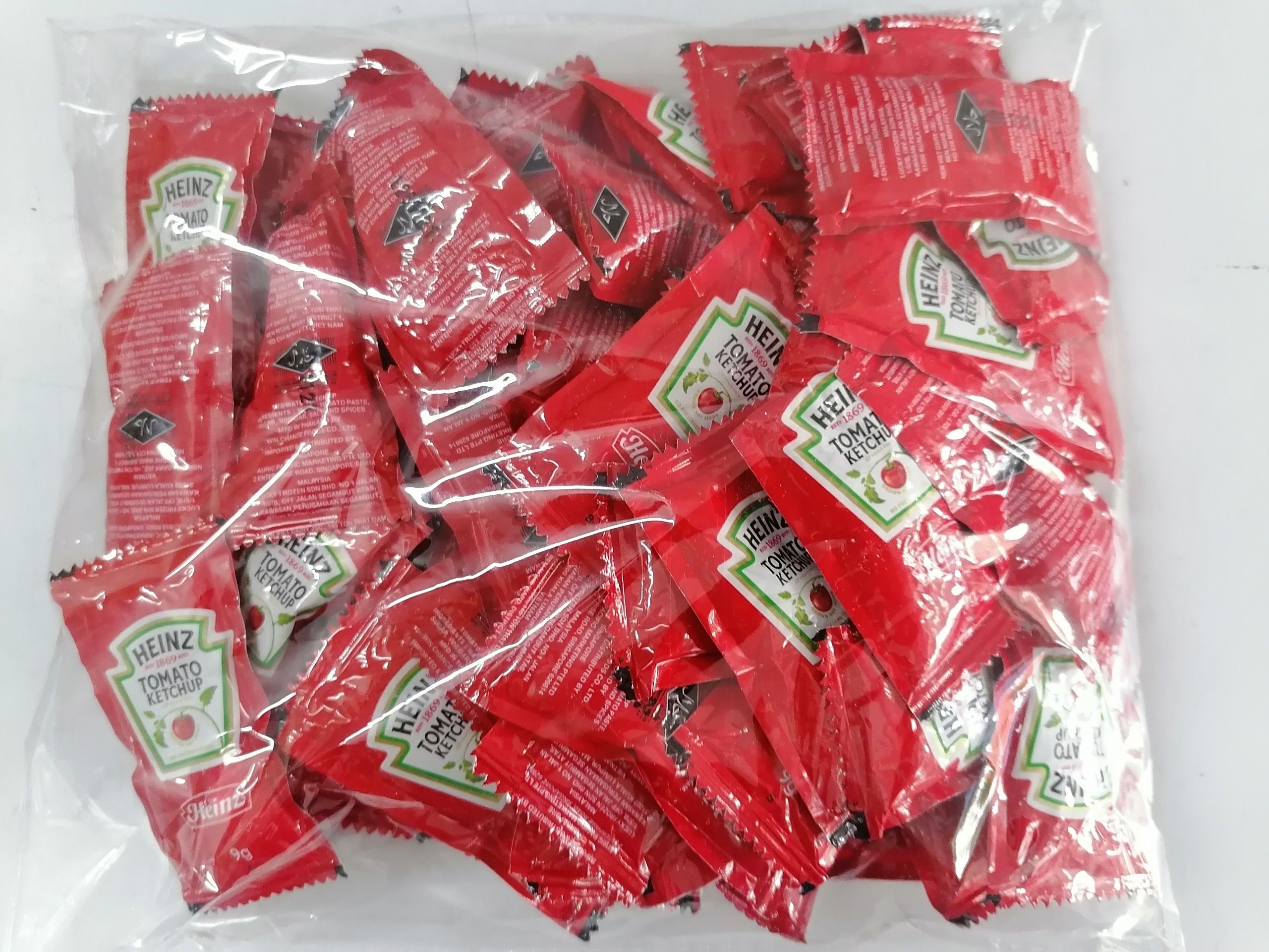 (CÀ HEINZ 50 gói x 9g) TƯƠNG CÀ GÓI NHỎ [Thailand] Tomato Ketchup (halal)
