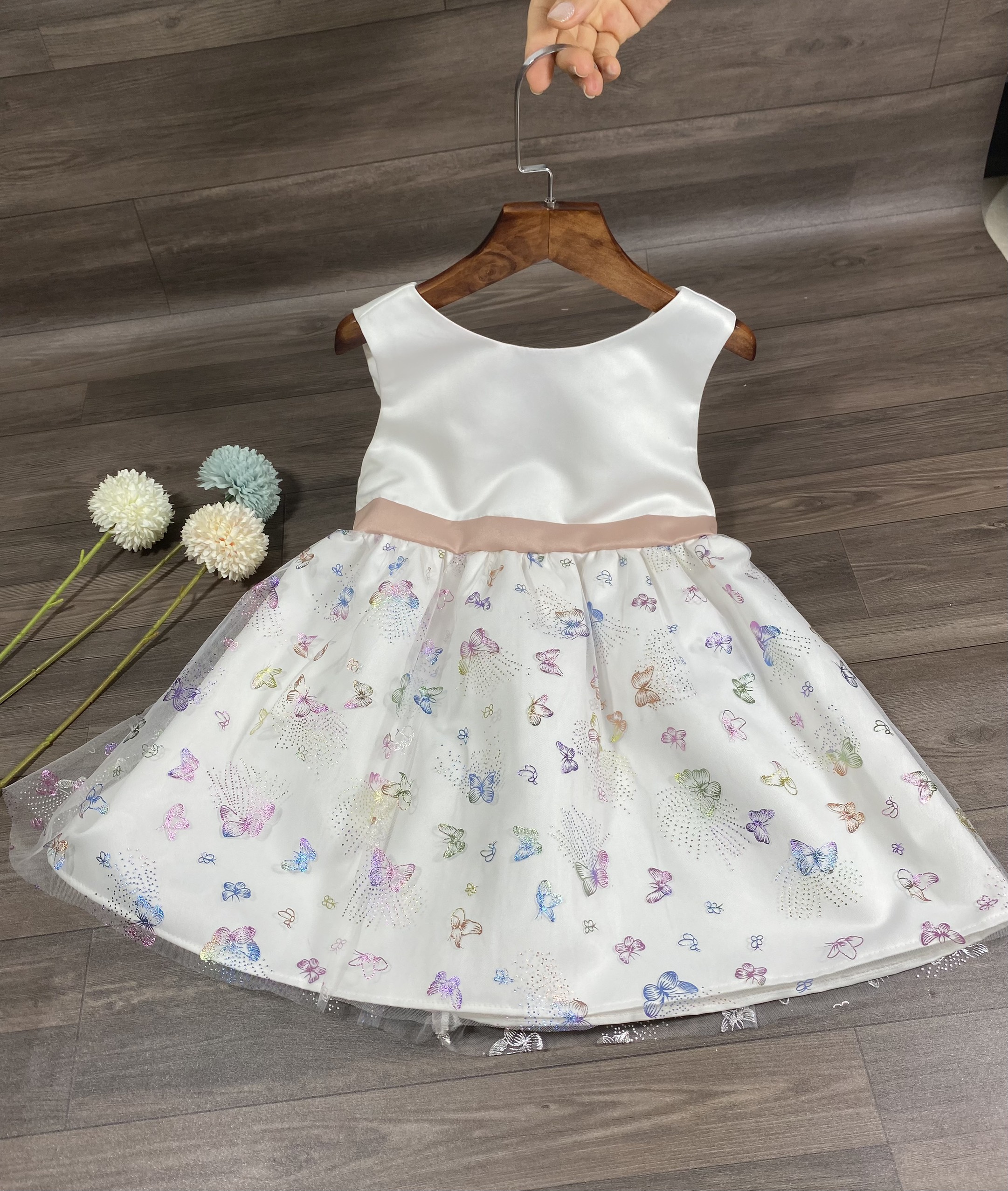Girls' Princess Dress, Two-Layer Children's Dress with High-Quality Mesh Mix Bitikids Size from 0-8 Years Old (8-35kg) - 2