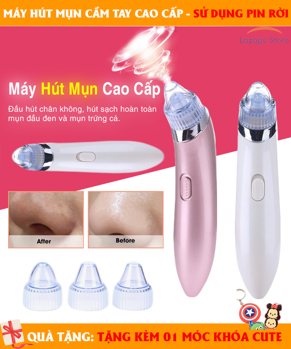 Cach Tri Mun, Máy Hút Mụn, Máy Mát Xa Mặt, Máy Hút Mụn Mini, Máy Hút Mụn Đầu Đen, Máy Hút Mụn Cầm Tay-Với 3 Đầu Hút Hiệu Quả, Hút Sạch Mụn Đầu Đen, Bụi Bẩn-Giúp Mát Xa Làm Căng Da Mặt, Mờ Nếp Nhăn Dễ Dàng,Tăng Tuần Hoàn Máu!