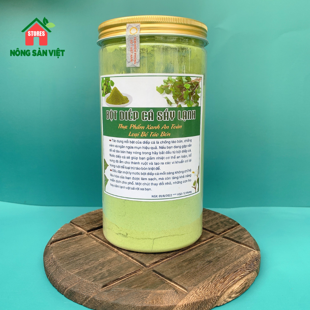 Bột diếp cá sấy lạnh nguyên chất hộp 500gr