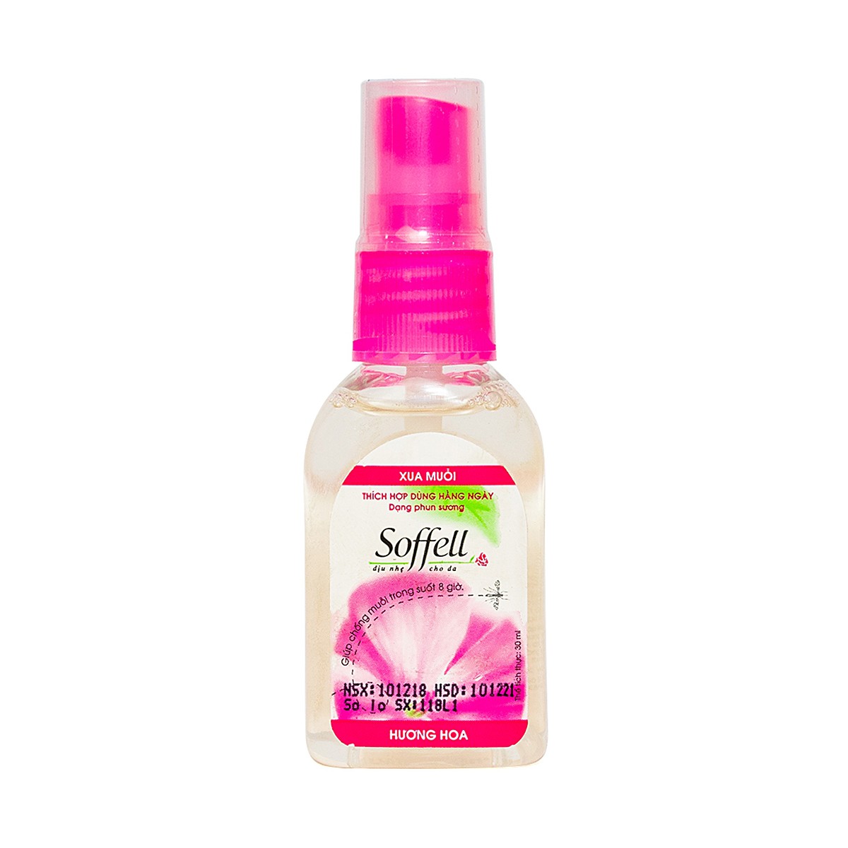 Chai xịt chống muỗi soffell hương hoa dung tích 30ml giúp chống muỗi trong suốt 8 giờ - canary health & beauty