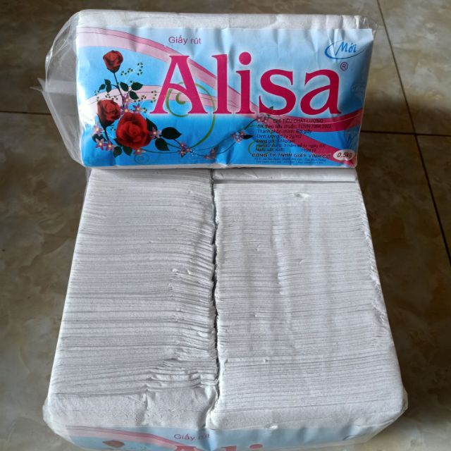 Khăn giấy rút ALISA loại 1 , khăn giấy bỏ hộp alisa, khăn giấy dành cho quán ăn 1 cây