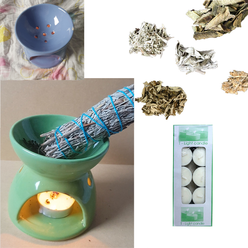 Bếp đốt thảo mộc tráng men đục lỗ hàng đẹp BTM01