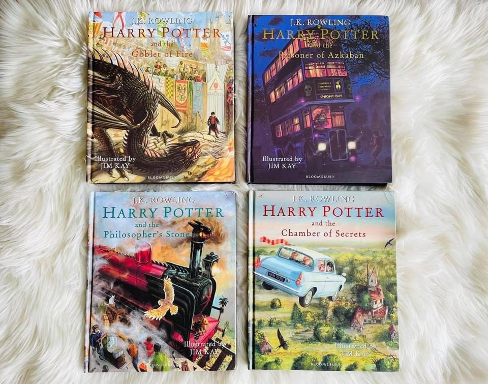 Harry potter bộ nhập bản màu 4q bìa cứng