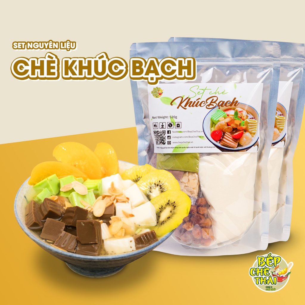 Set chè khúc bạch (set 20 chén) - BẾP CHÈ THÁI - Chè khúc bạch thơm ngon, giải nhiệt mùa hè