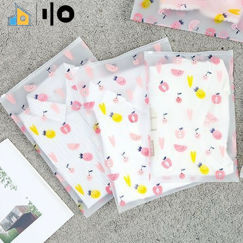 Túi Đựng Quần Áo, Túi Đựng Đồ Cá Nhân Khi Đi Du Lịch Hoạ Tiết Hoa Quả Xinh Xắn, Có Thể Gấp Gọn Tiện Dụng Suowu